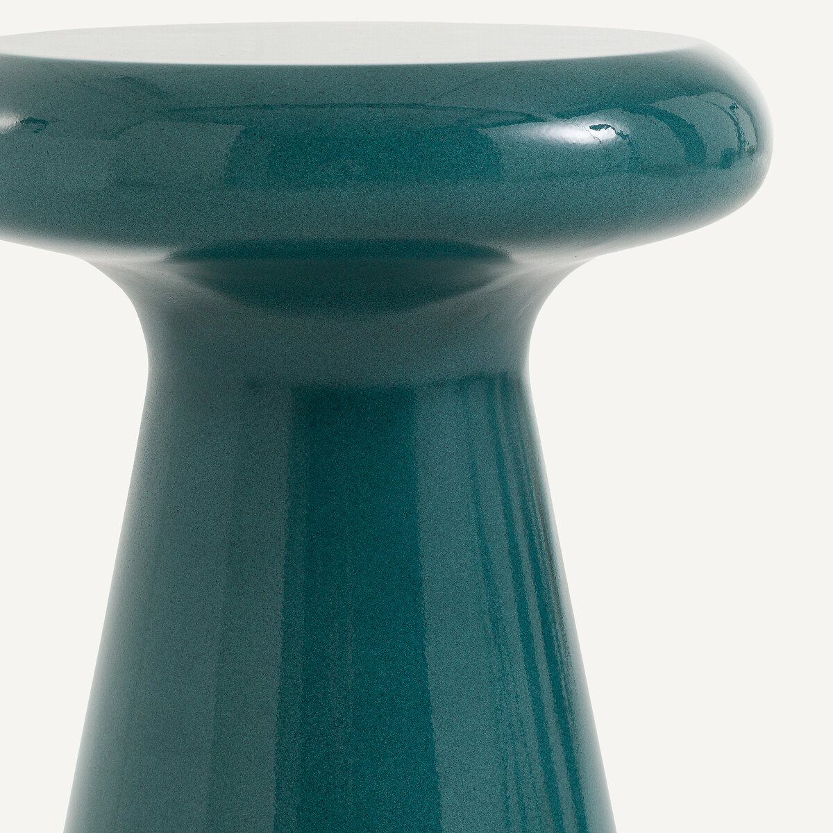 Bout de canapé de jardin, rond, en composite de ciment, GLAFOR bleu océan, AM.PM