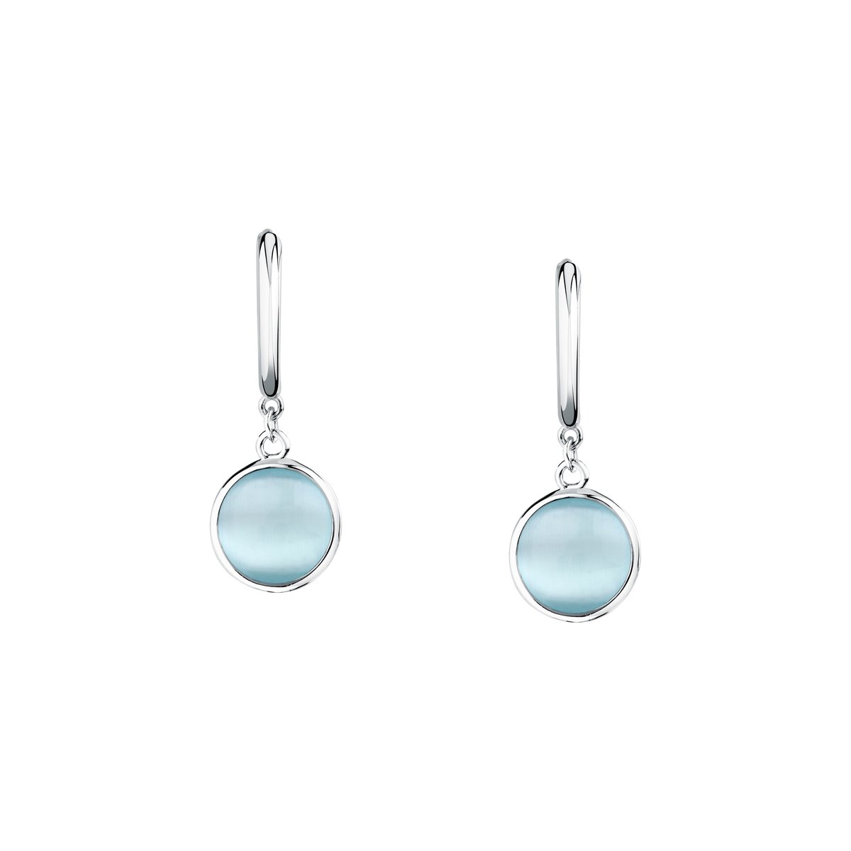 Boucles d'oreilles en Pierre œil De Chat/recycled Silver 925/1000/tiger Eye Stone et Pierre œil de chat argent, MORELLATO