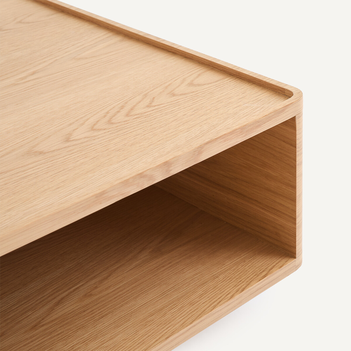 Table basse en plaqué chêne et céramique, CUADRO chêne naturel, EMMANUEL GALLINA X AM.PM