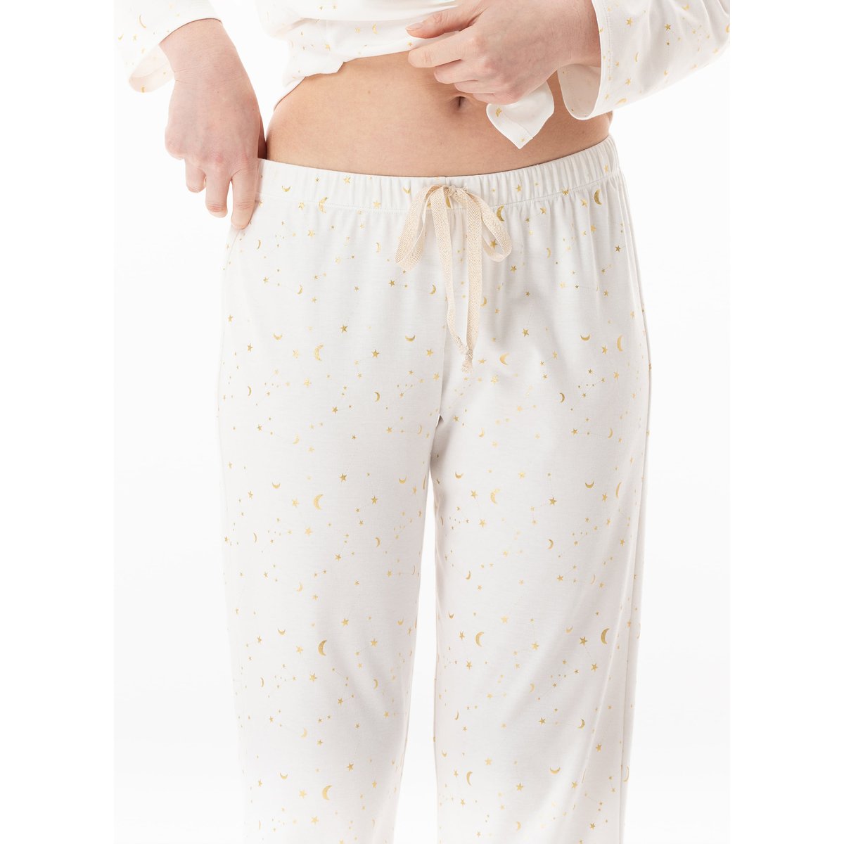 Pyjama en coton LUNA 102 ecru, LE CHAT