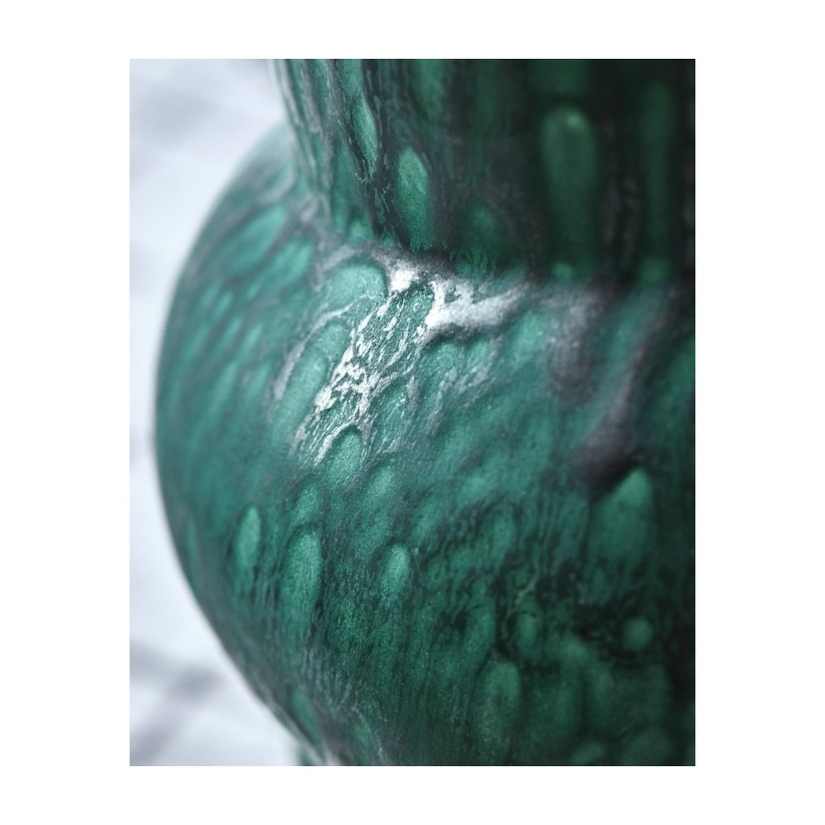 Vase en grès Disc vert, HOUSE DOCTOR