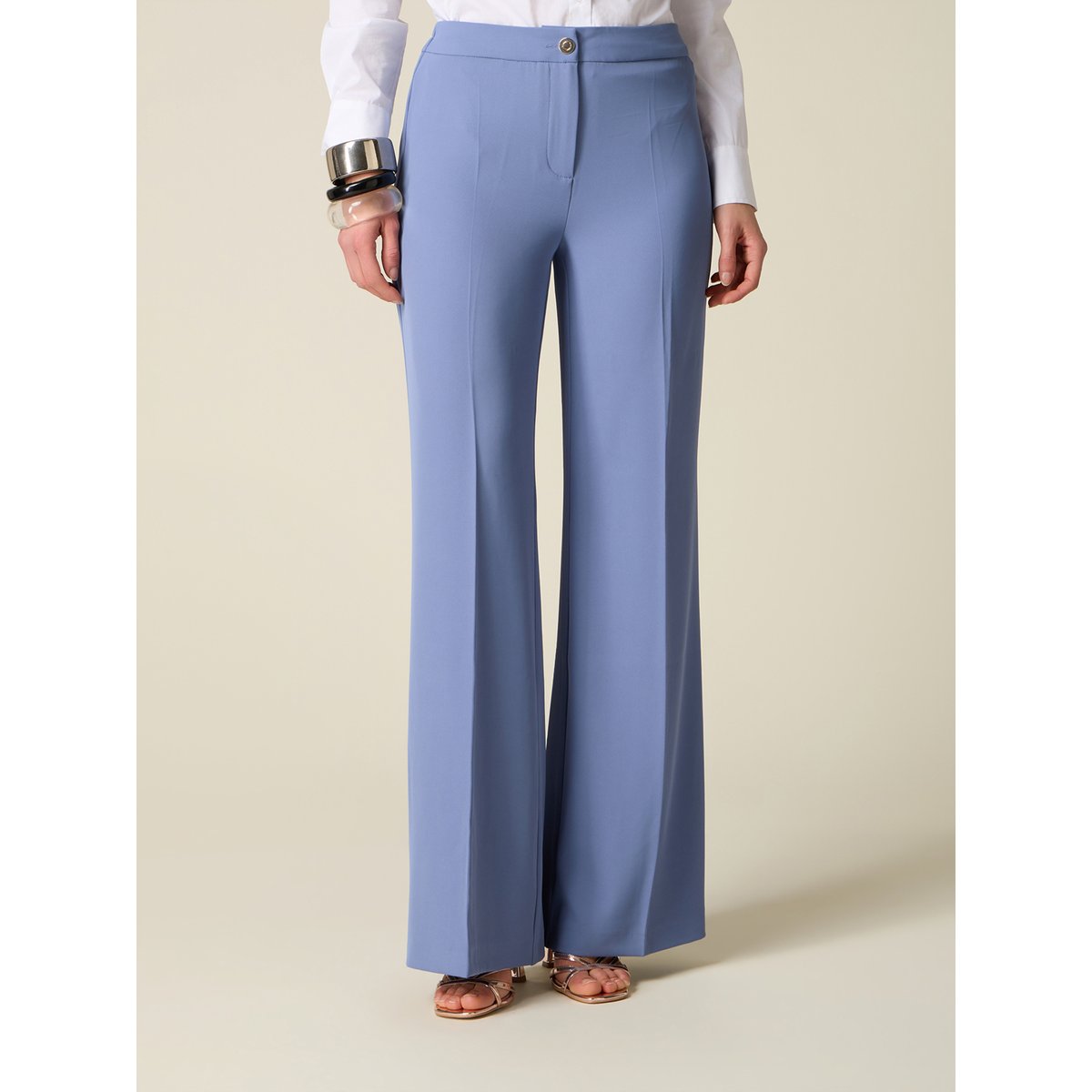 Pantalon palazzo light - blue, OLTRE