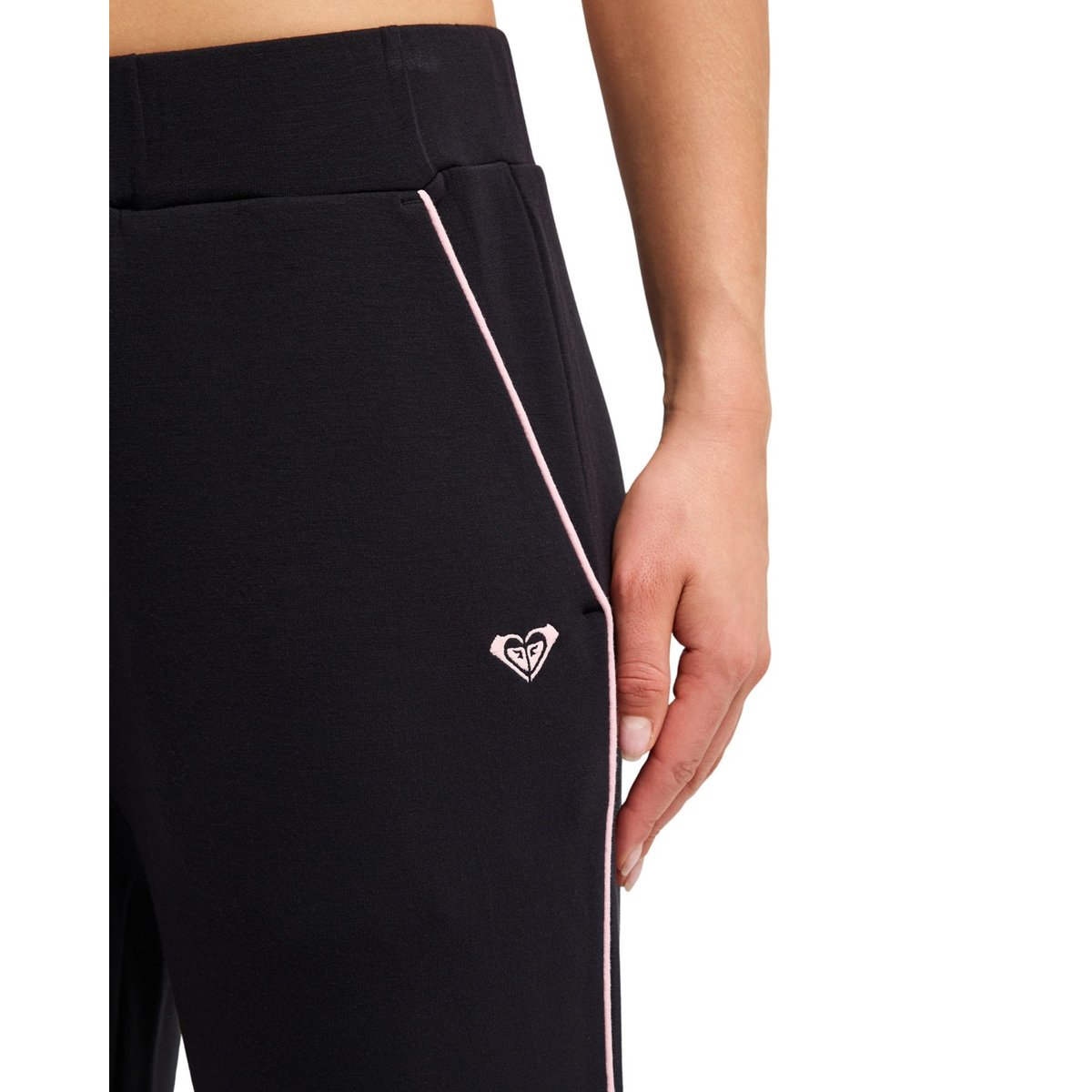 Pantalon de sport à jambes larges RISE & VIBE SWEET. noir anthracite, ROXY