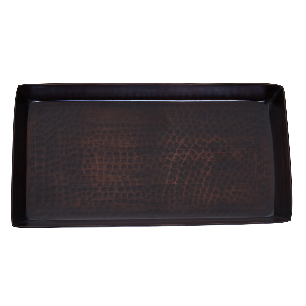 23cm Hammered Effect Tray bronze, FIFTY FIVE SOUTH