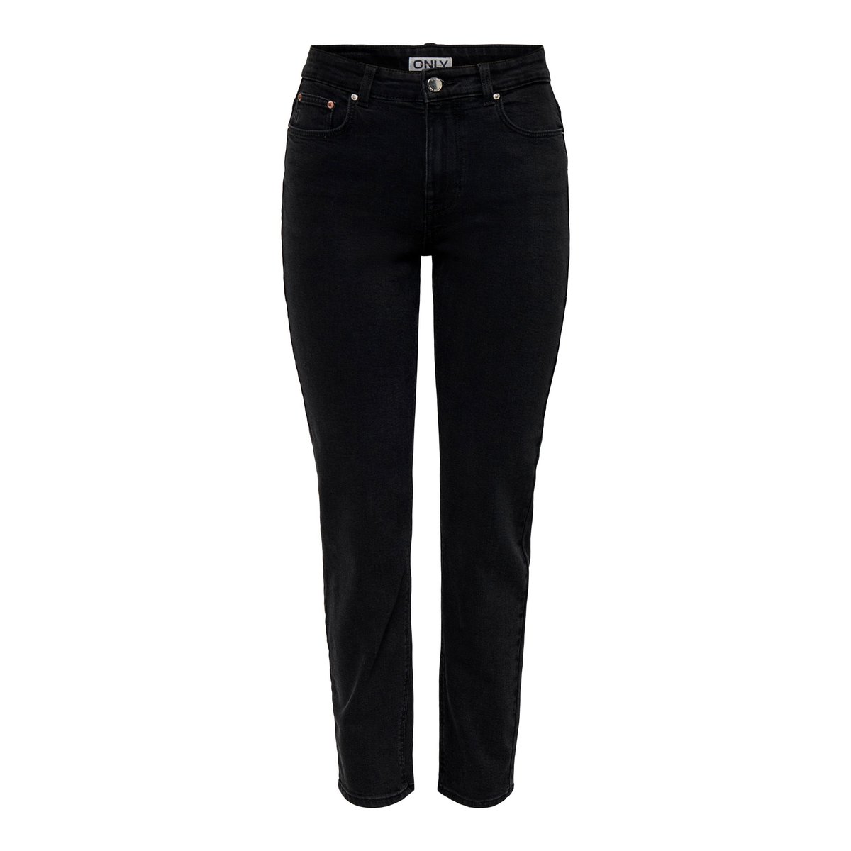 Jean Coupe Droite black denim 1, ONLY