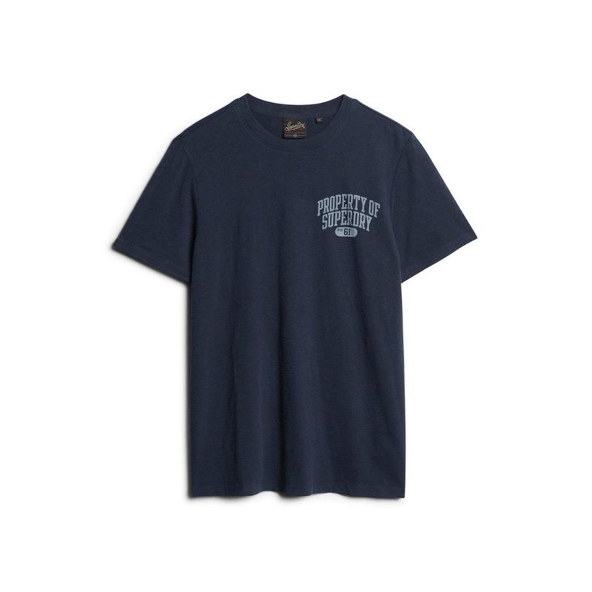 T-shirt à motif Athletic College bleu marine éclipse flammé, SUPERDRY