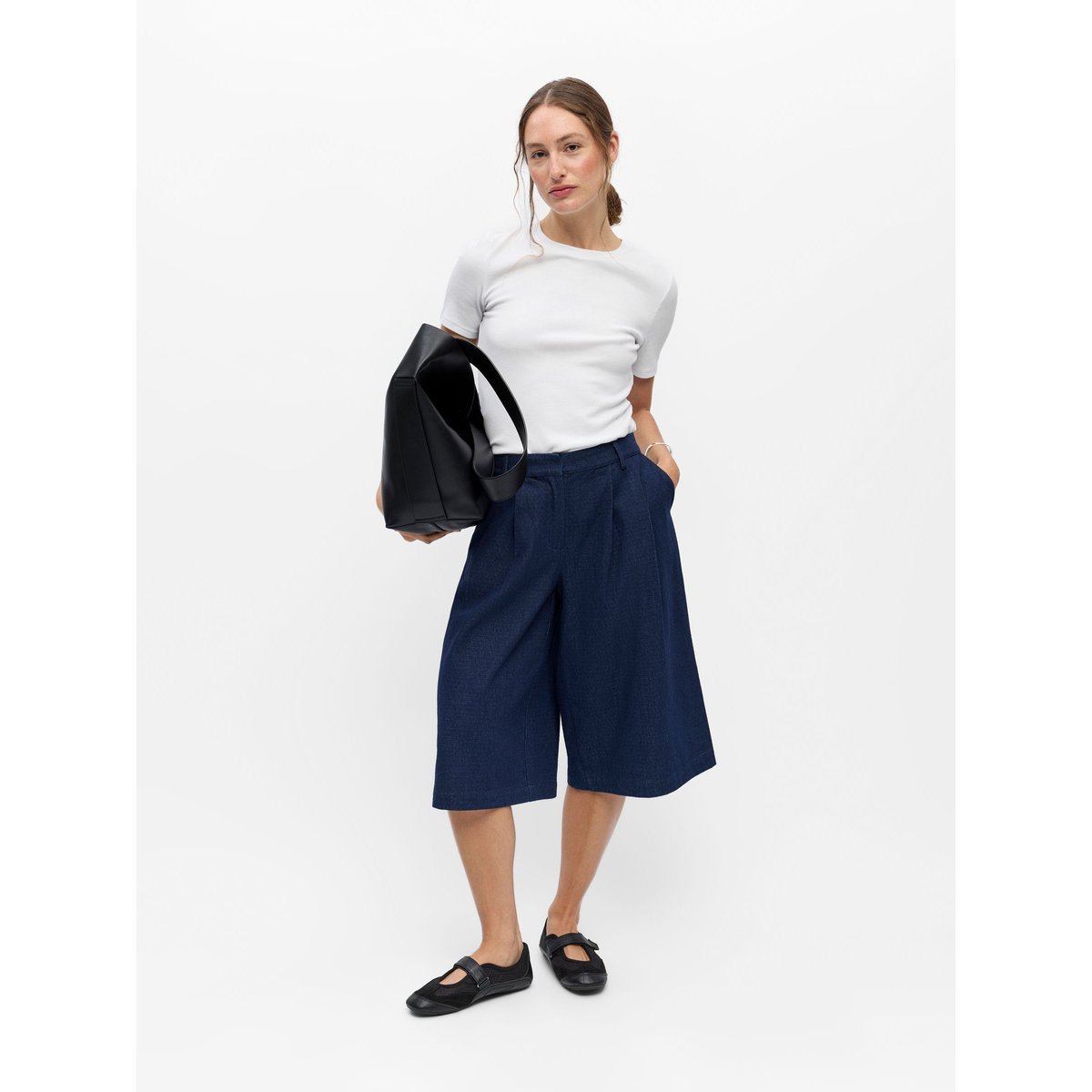 Bermuda bleu - dark blue denim1, OBJECT