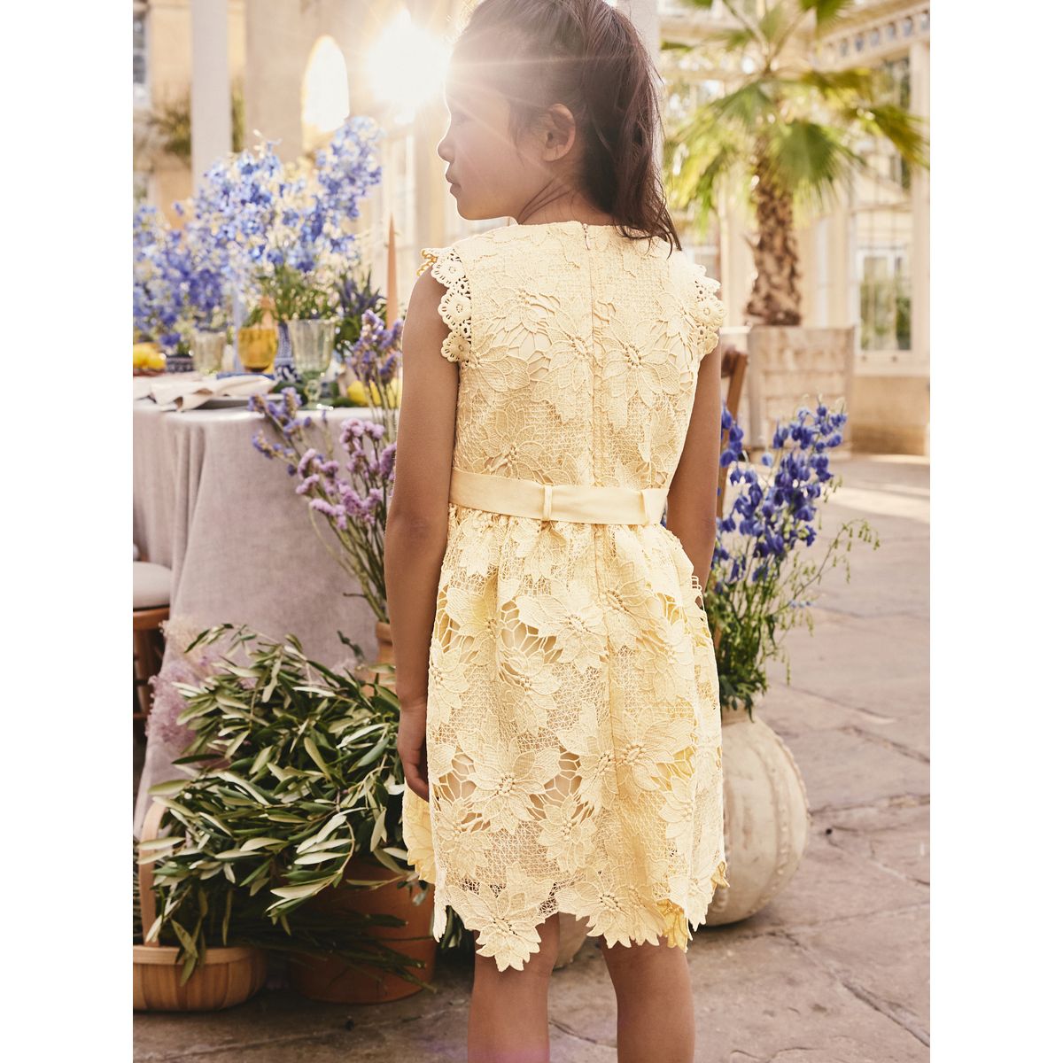 Robe en dentelle pour les grandes occasions jaune, NEXT