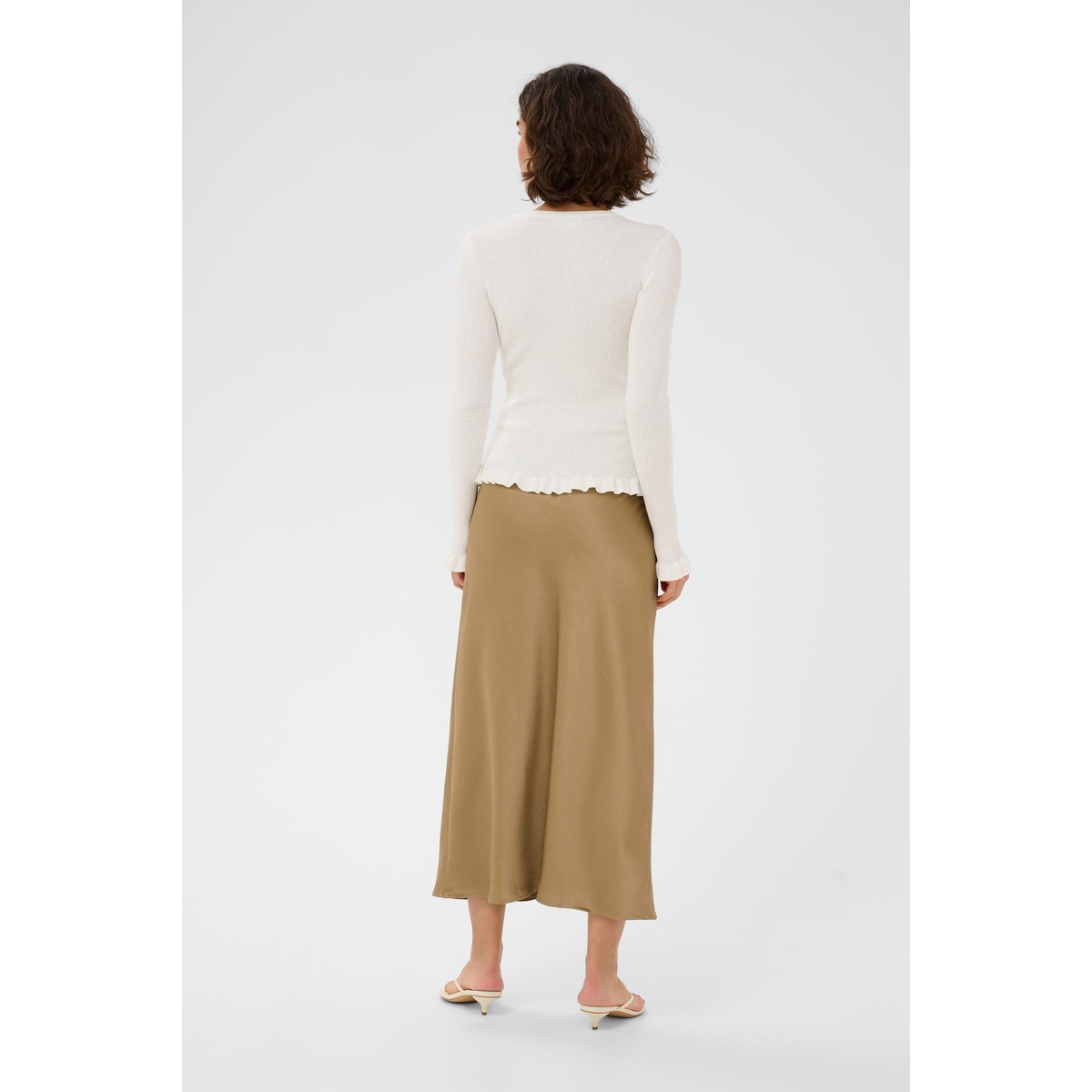 Pullover tricoté blanc, KAFFE