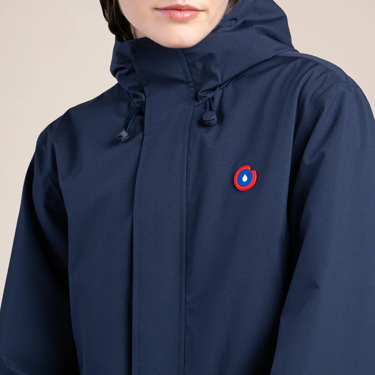 Parka imperméable mi-longue BEAUBOURG indigo, FLOTTE