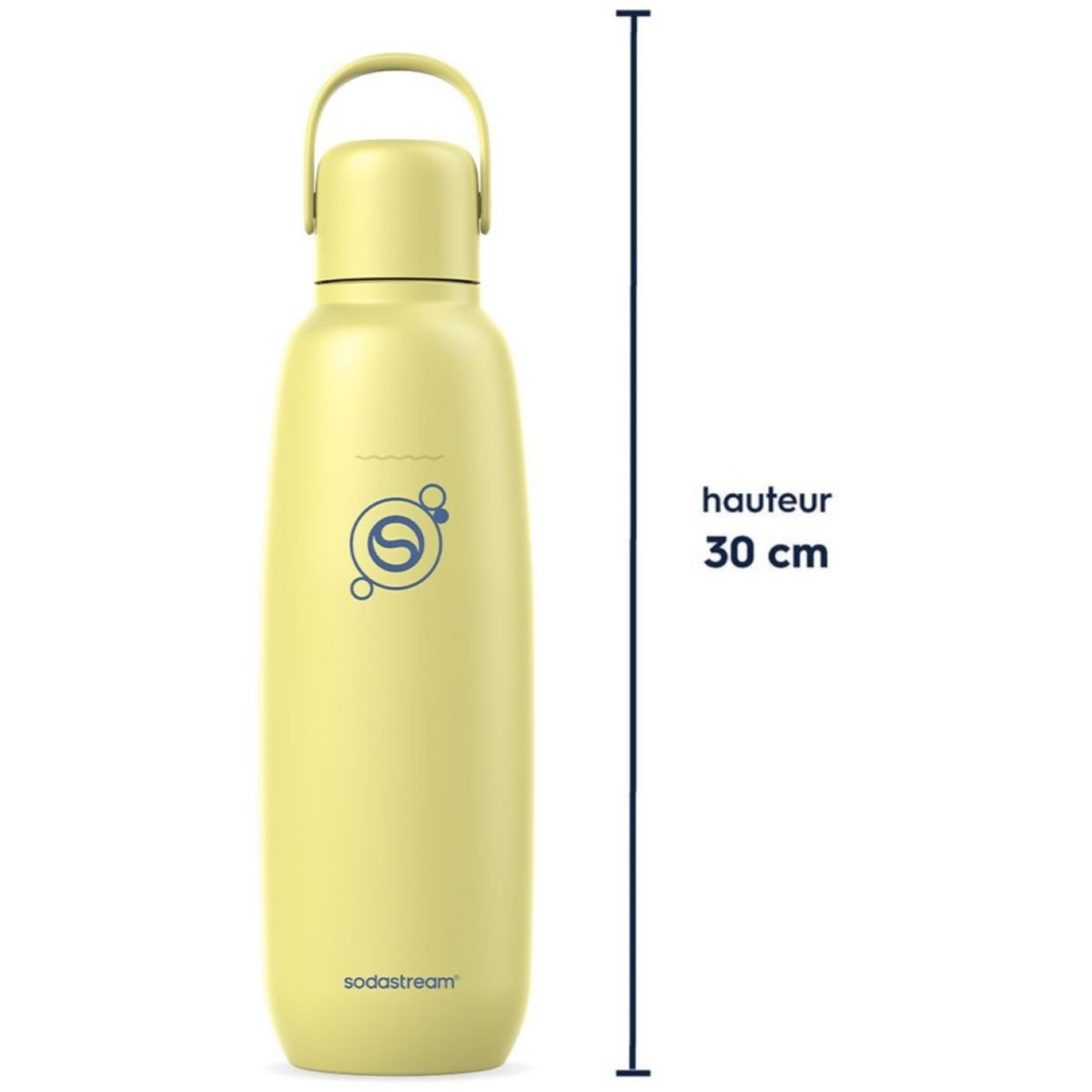 Bouteille isotherme Fizz & Go Cool jaune citron 0.9L couleur unique, SODASTREAM