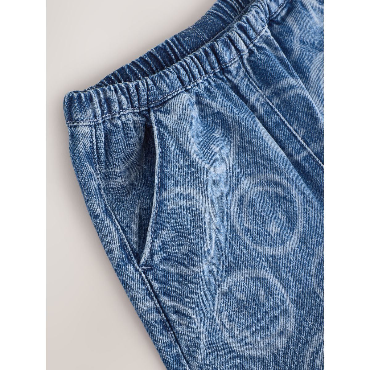 Jean bouffant smileyworld® bleu moyen, NEXT
