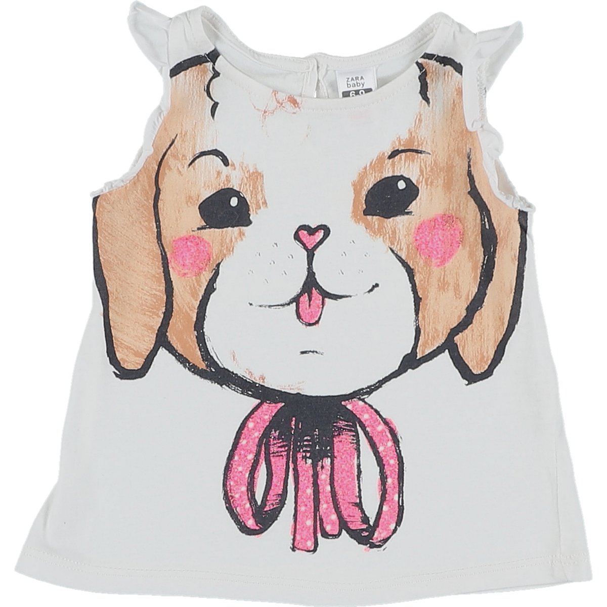 T-shirt - Très bon état blanc;rose, ZARA
