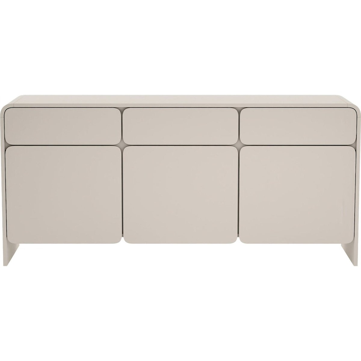 Commode 3 portes 3 tiroirs LUMMO cachemire, RECOLLECTION
