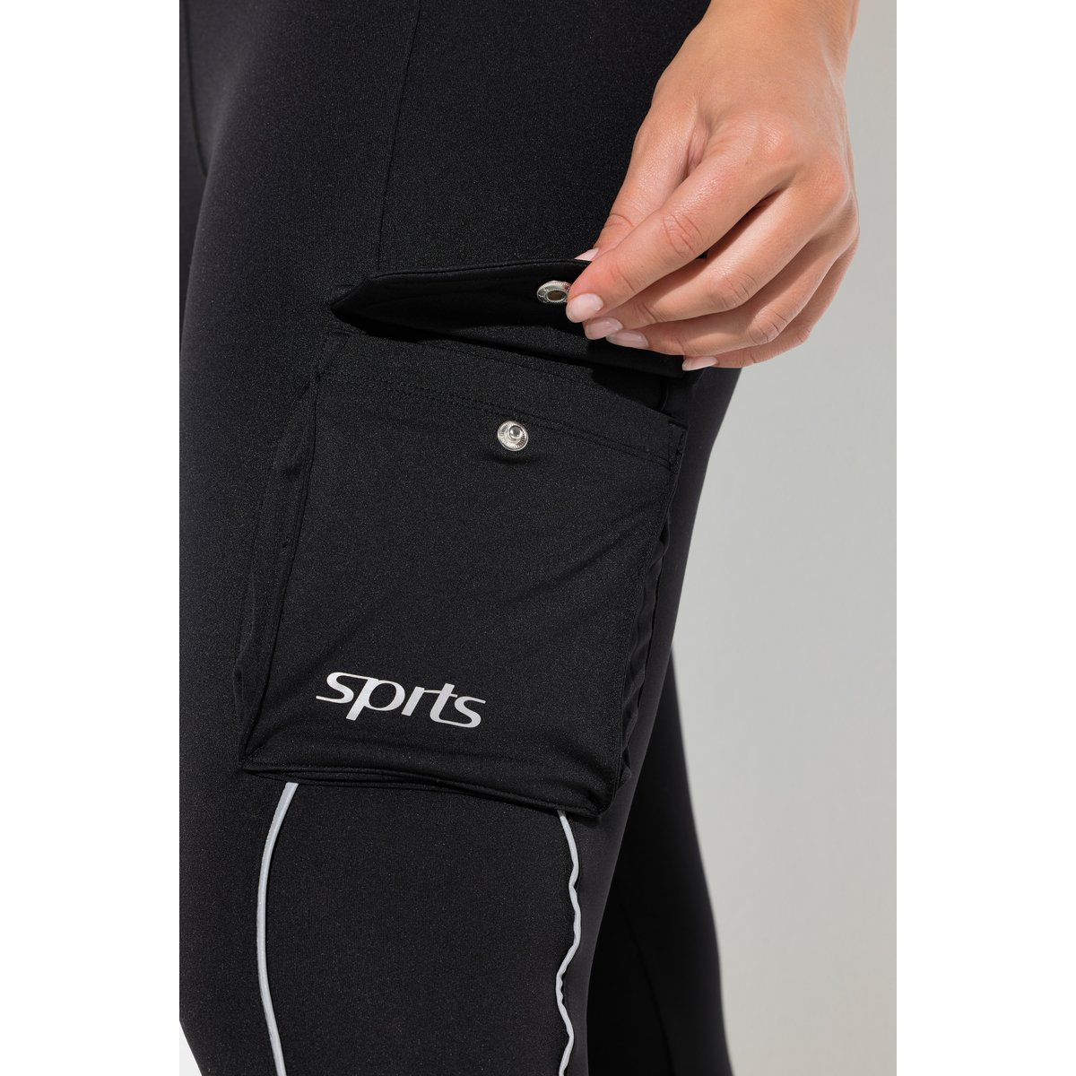 Legging de sport en power stretch noir, ULLA POPKEN
