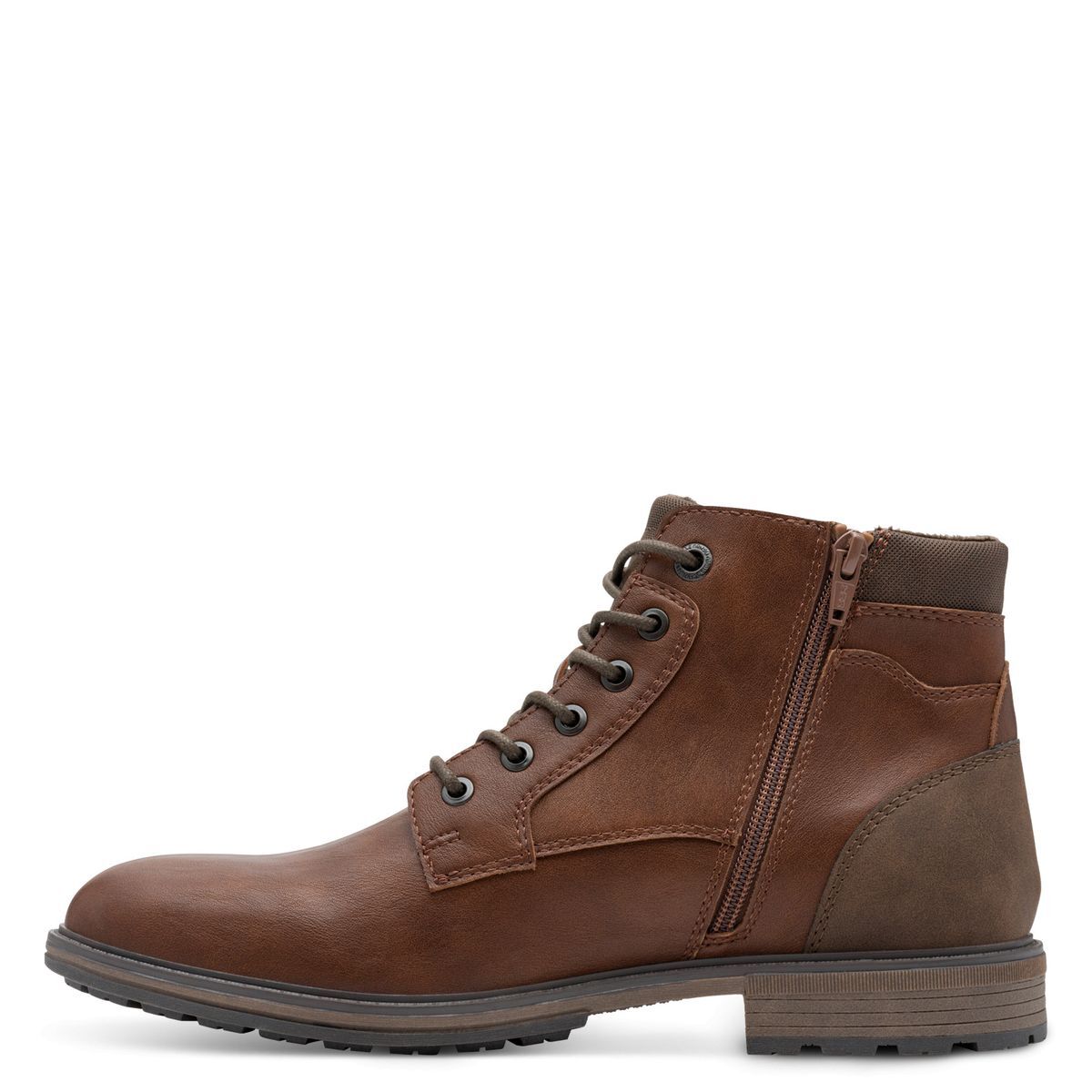 Bottine homme marron antilope combiné, S.OLIVER