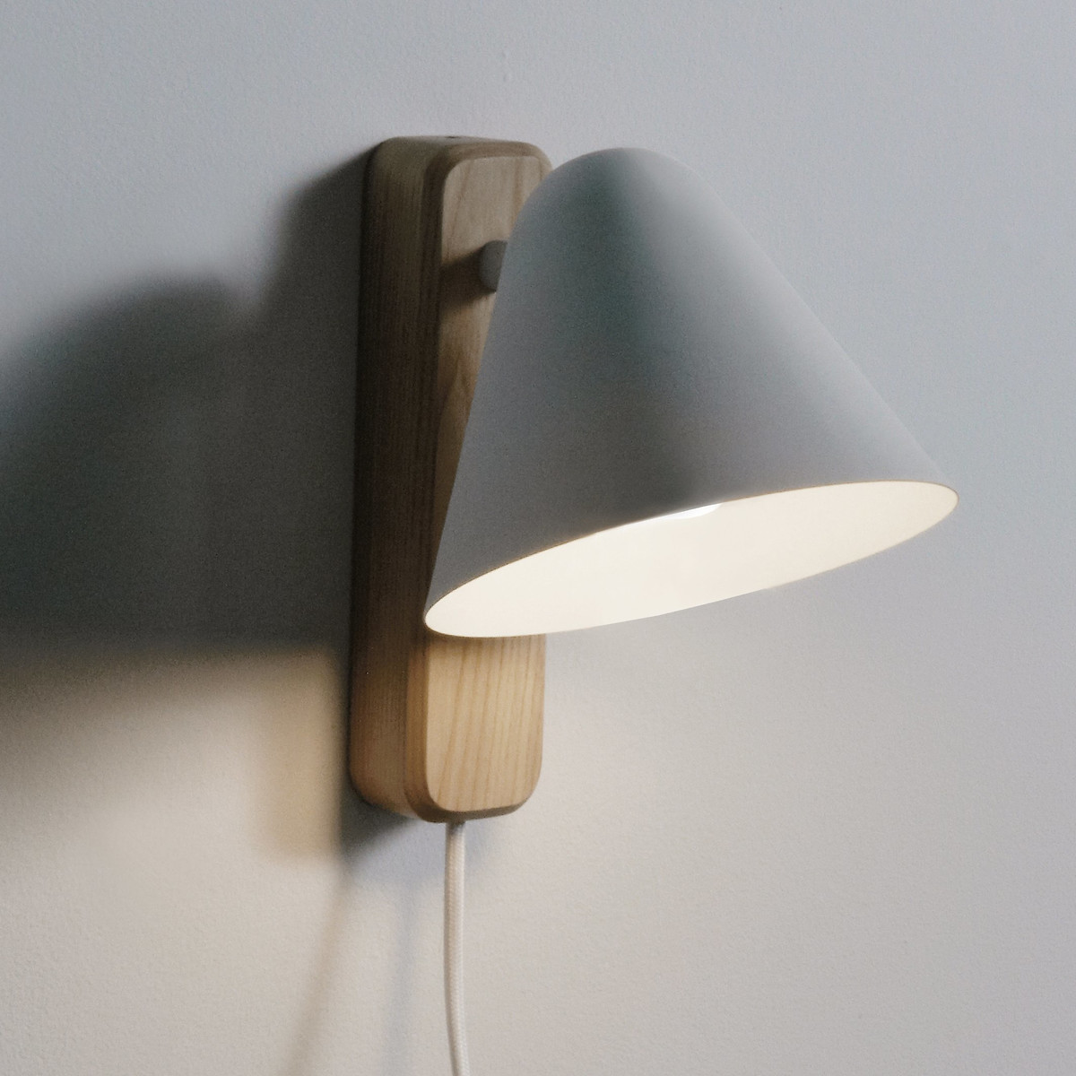 Applique bois et métal acier, Cotapi blanc/bois, LA REDOUTE INTERIEURS