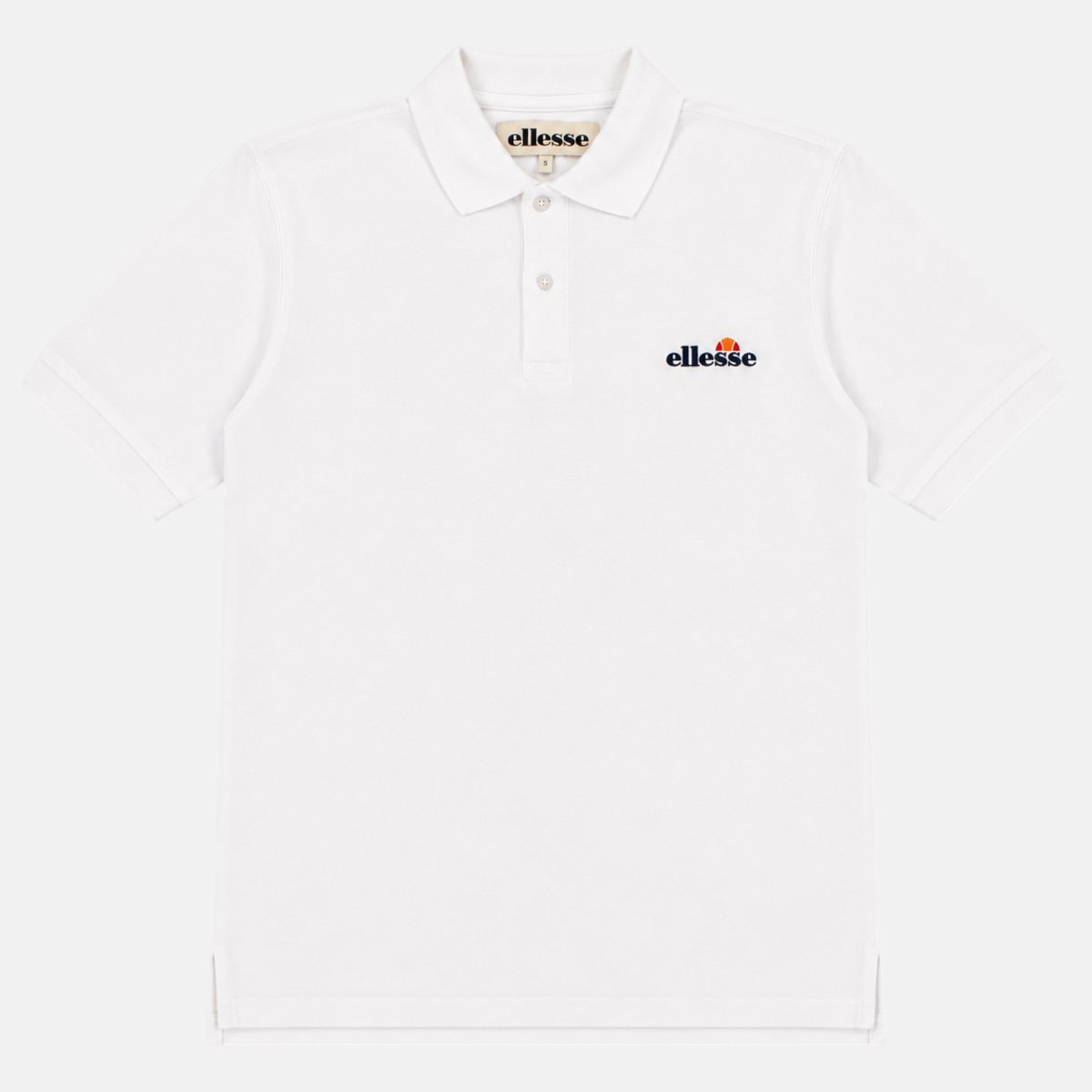 Polo manches courtes, détails brodés GIULIAN blanc, ELLESSE