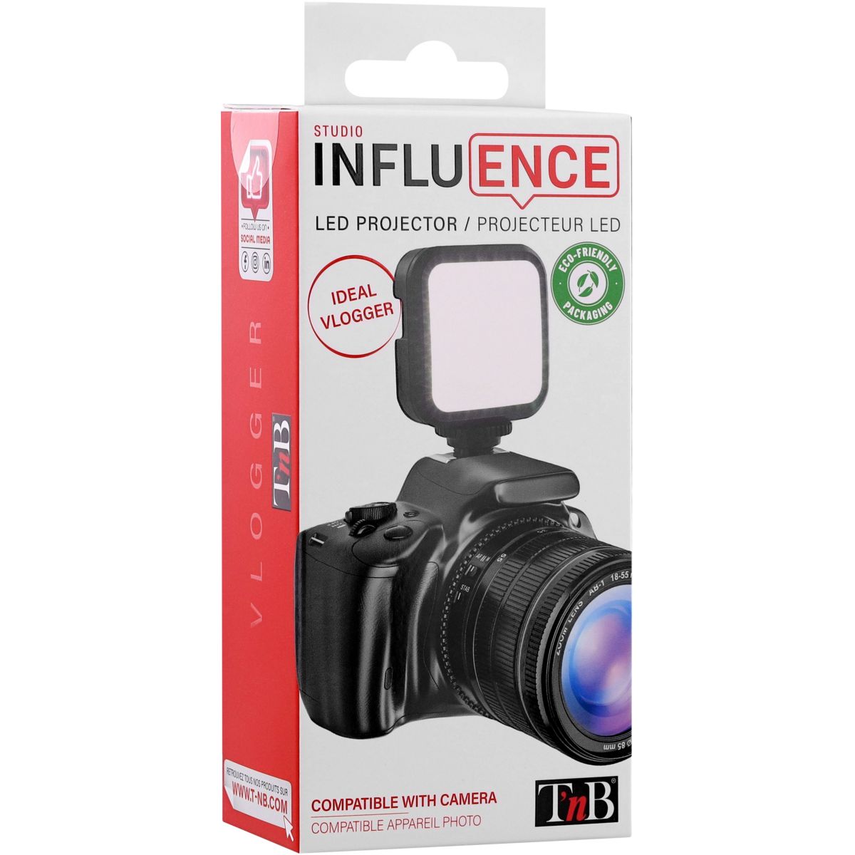 Lampe LED Influence Projecteur transportable LED couleur unique, TNB