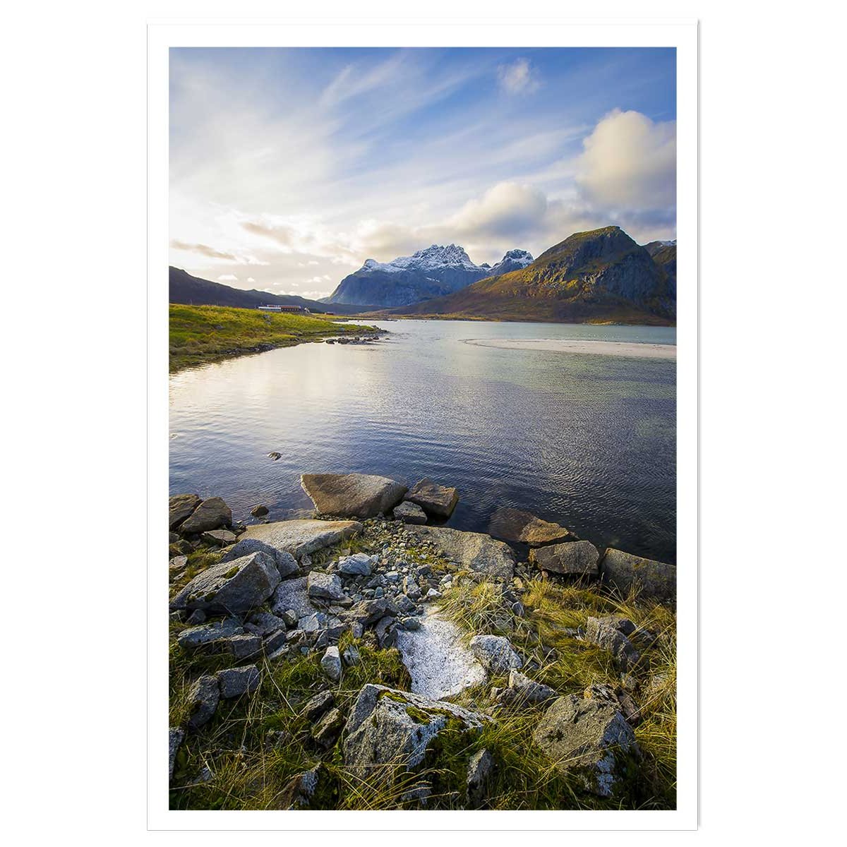 Affiche paysage lac glacière affiche seule, HEXOA