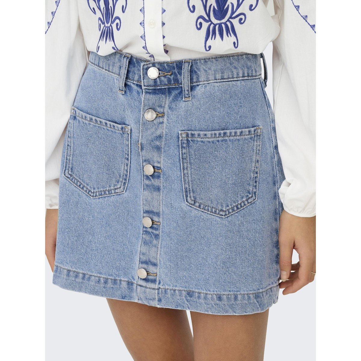Jupe En Denim light blue denim, ONLY