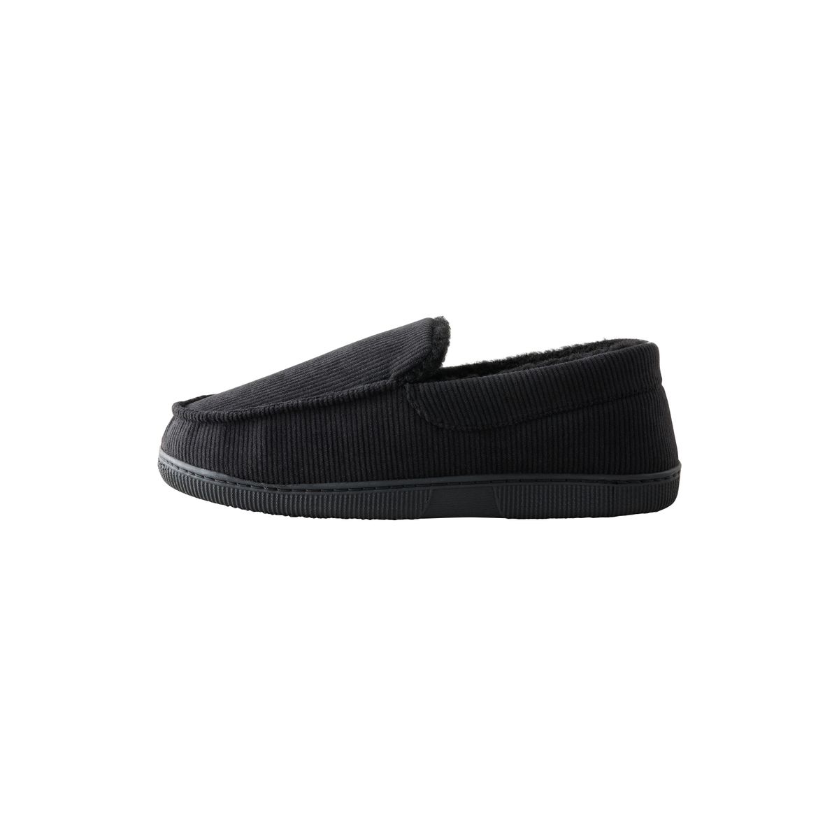 Chaussons style mocassin noir, NEXT