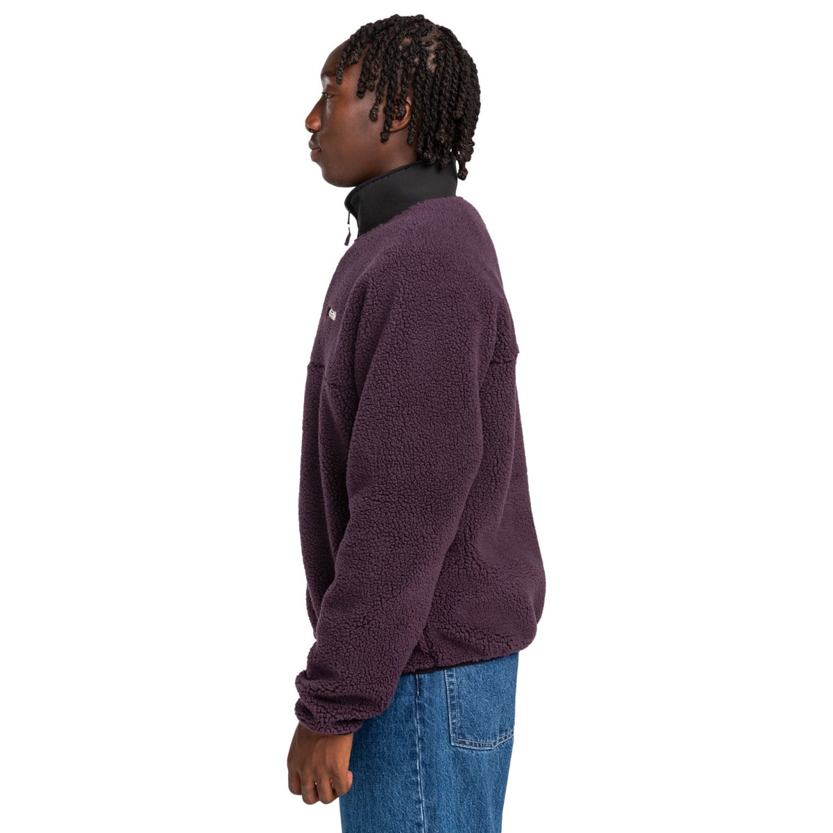 Veste en polaire CLASSIC SHERPA violet plum perfect, ELEMENT