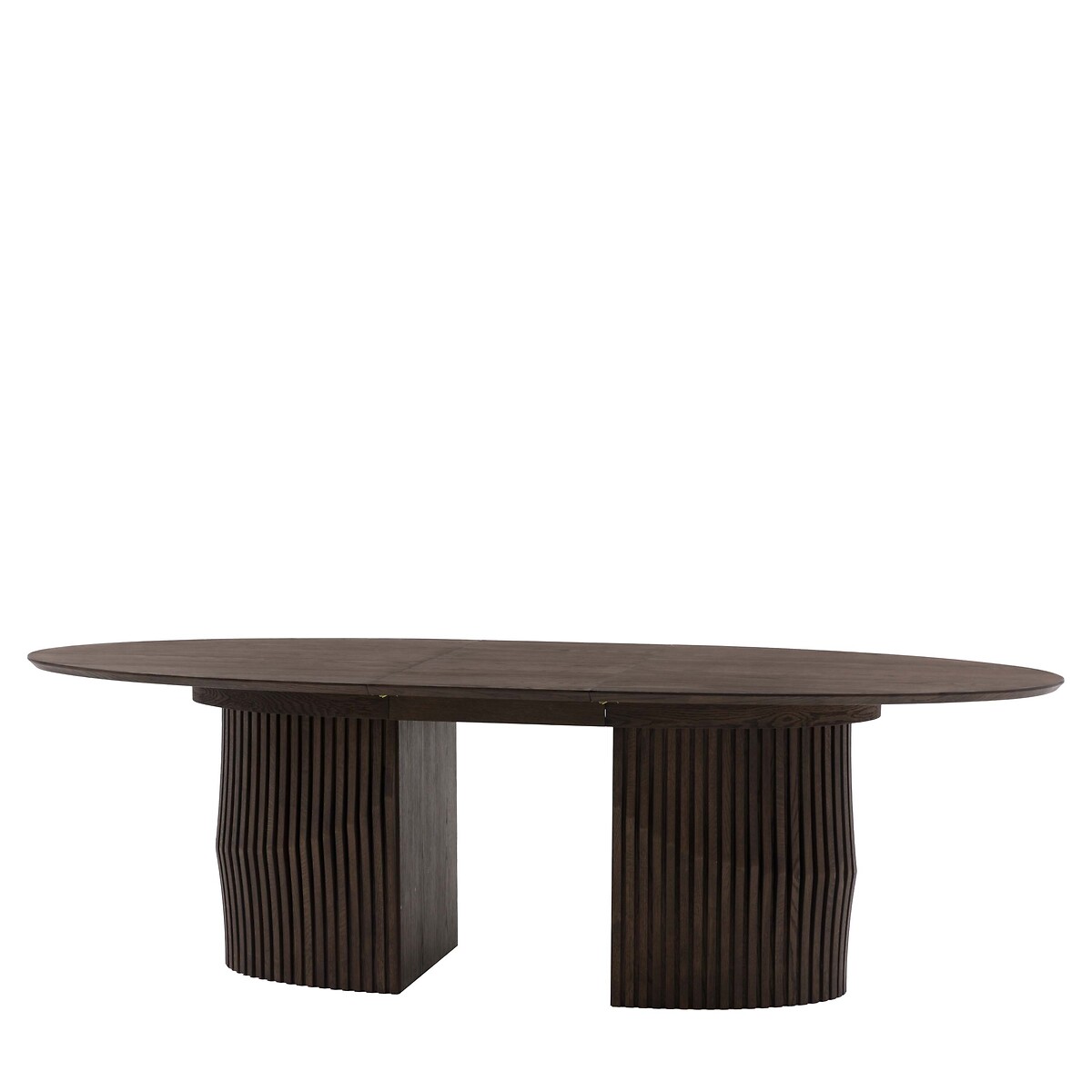 Owen Oval Extandable Oak Dining Table (Seats 8) dark oak wood, ÉDITÉ