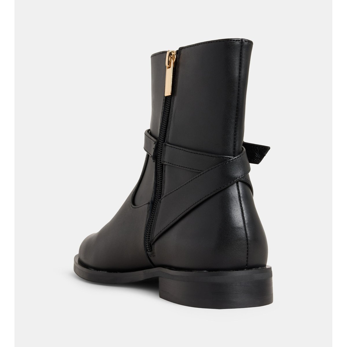 Bottines cavalières à boucle charline noir, GALERIES LAFAYETTE