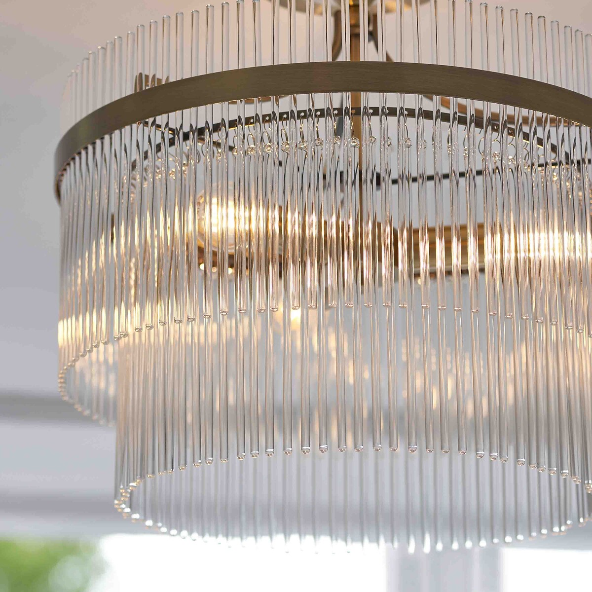 Marbury 3-Light Semi-Flush Ceiling Light brass, ÉDITÉ