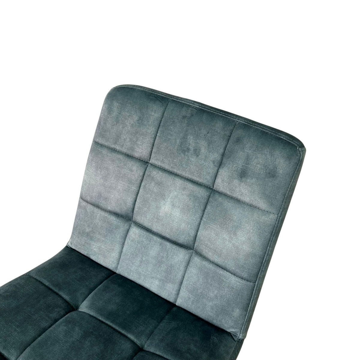 Chaise en velours capitonné (lot de 2) MALMOE bleu pétrole, PIER IMPORT