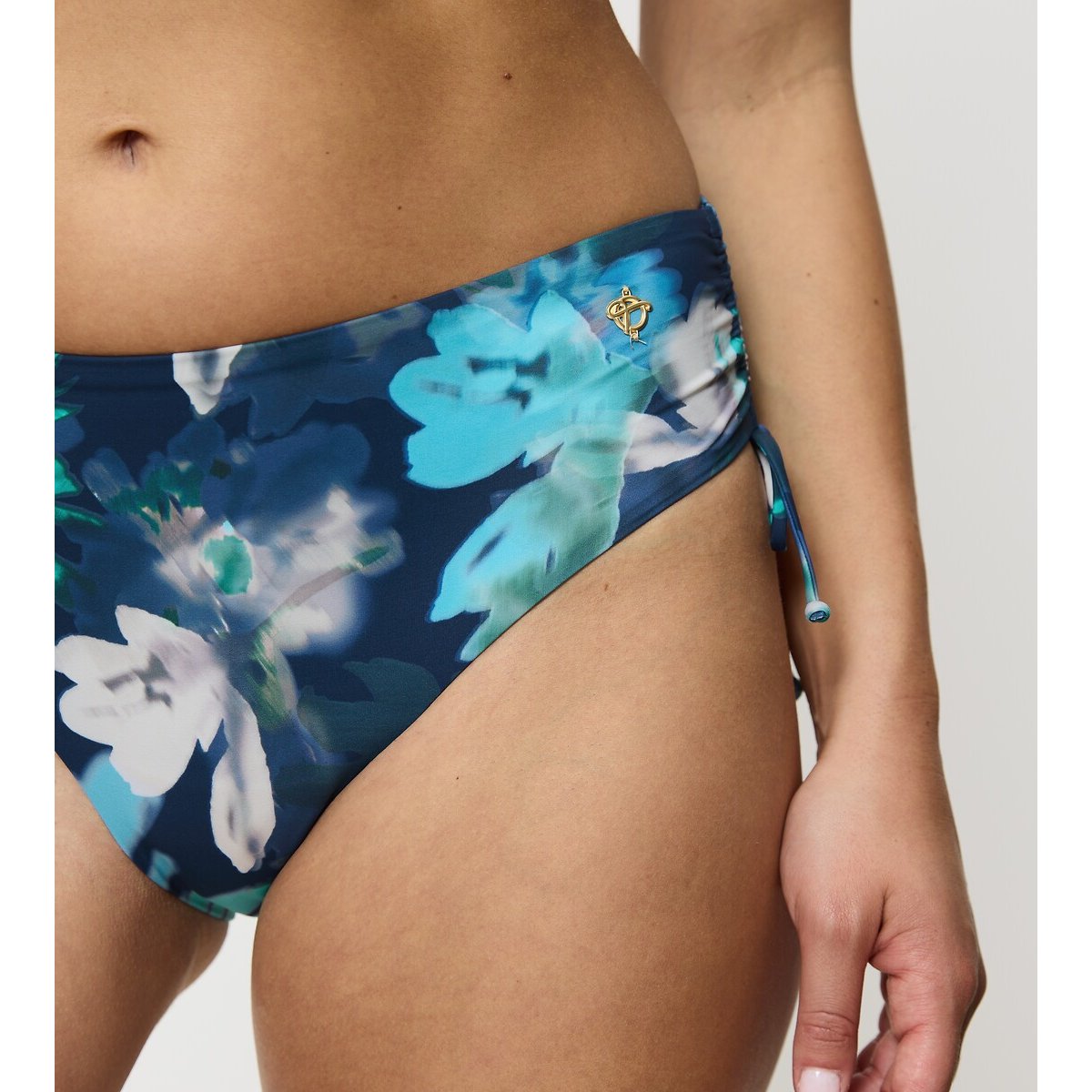Summer Flowers Bikini Bottoms floral print/blue background, TRIUMPH