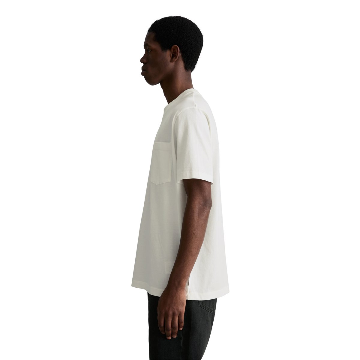 T-shirt DfC relaxed avec poche poitrine blanc naturel, MARC O’POLO DENIM