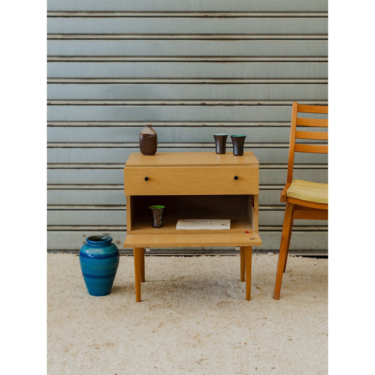 Table de chevet en bois Maïa N°1626 - Bon état bois clair, DEBONGOUT