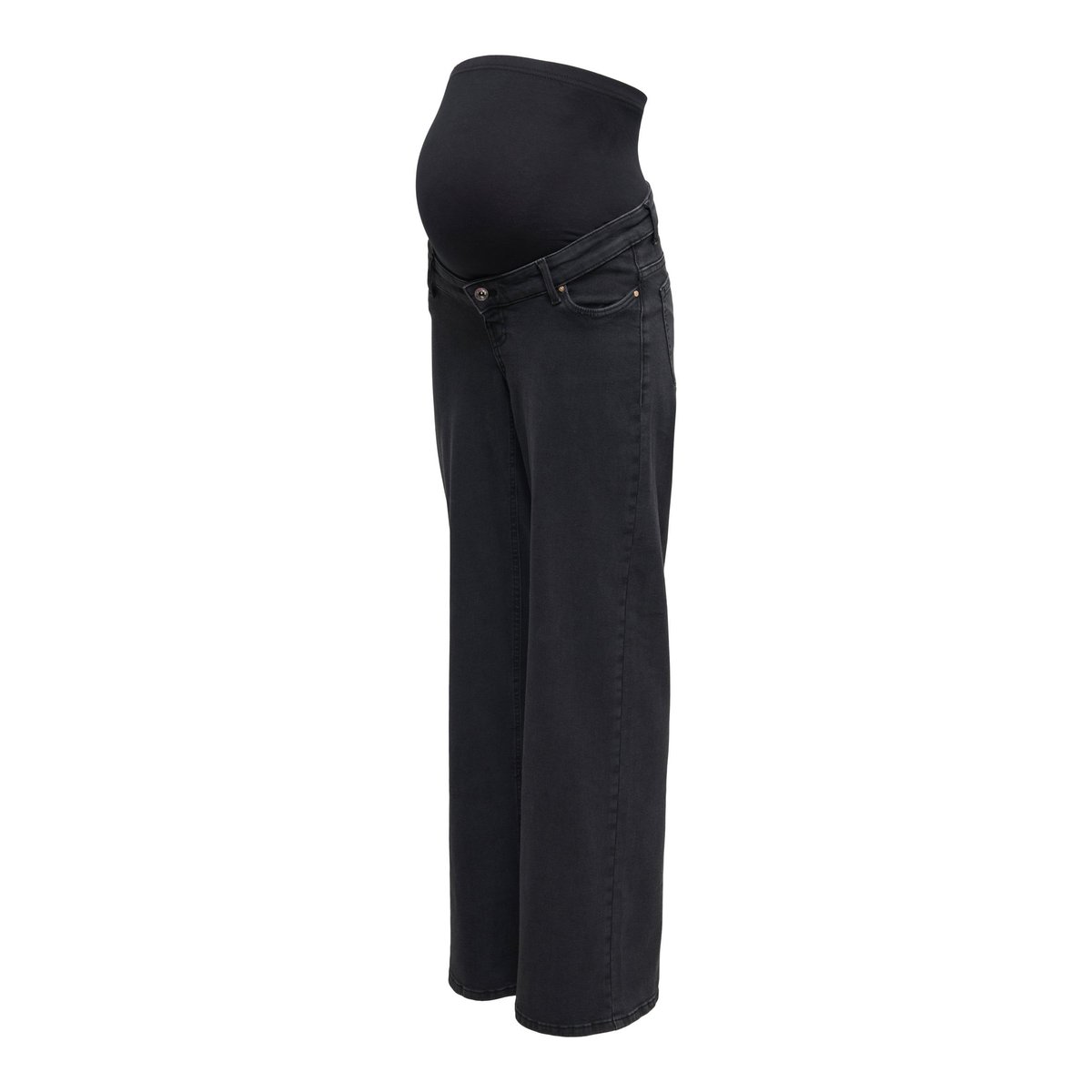 Jean À Jambe Large washed black, ONLY