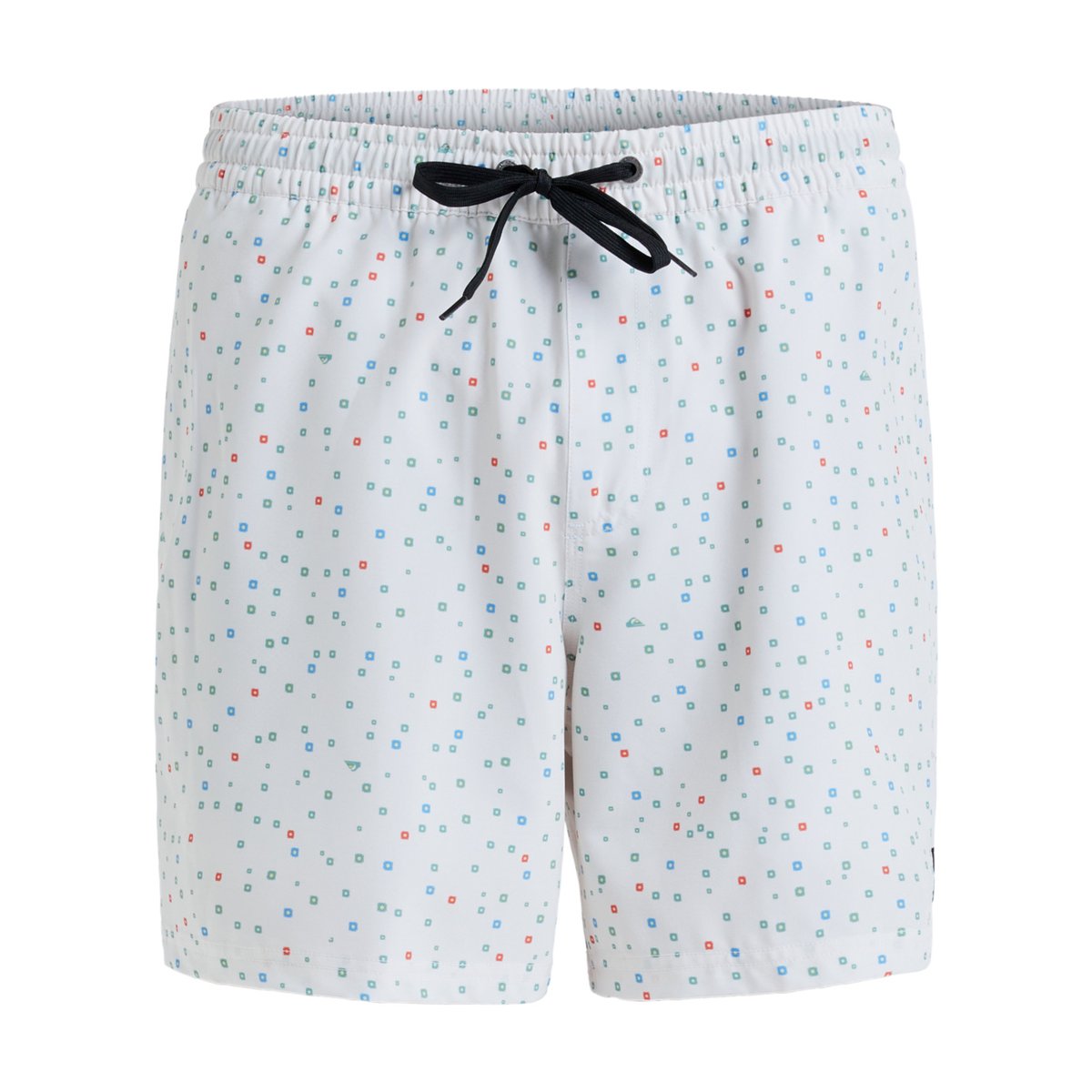 Short de bain SURFSILK STRAIGHT 16" blanc snow white mini chaos, QUIKSILVER