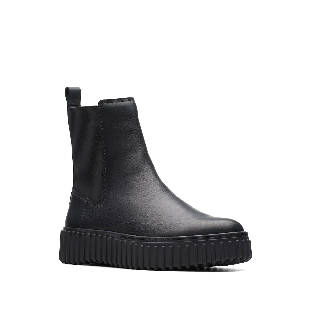 Boots chelsea en cuir Torhill Maple noir, CLARKS