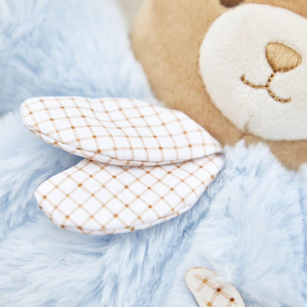 Peluche Ours Patapouf 17 cm bleu, KALOO