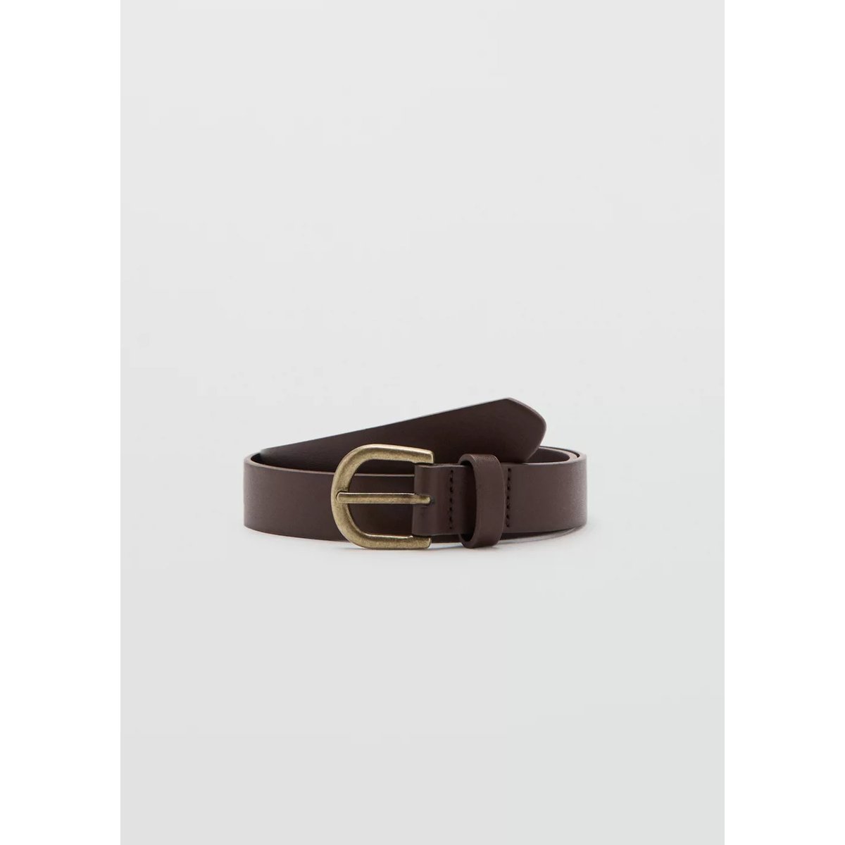 Ceinture simili-cuir marron, MANGO KIDS