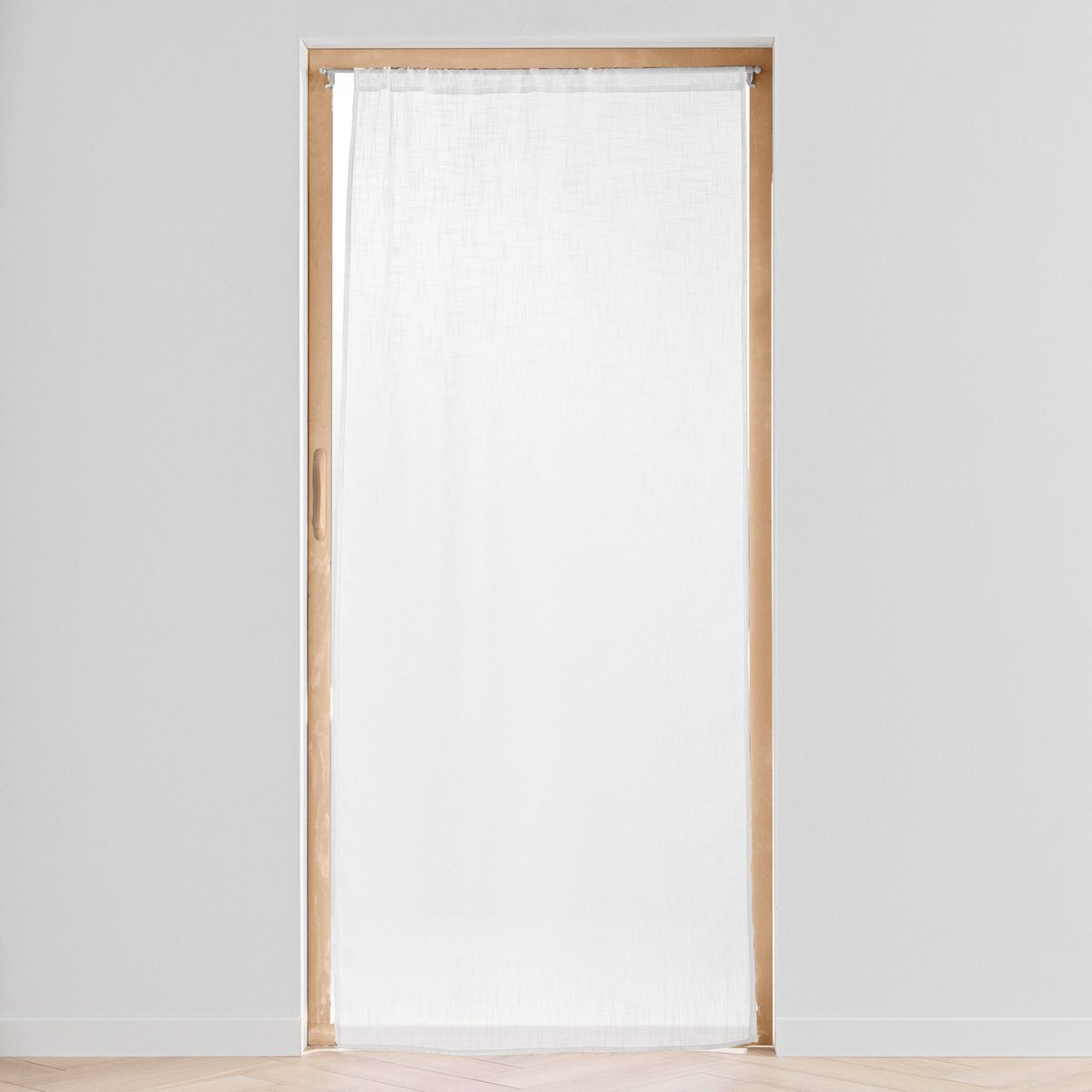 Voilage grande fenêtre - Effet lin tissé blanc, DOUCEUR D'INTÉRIEUR