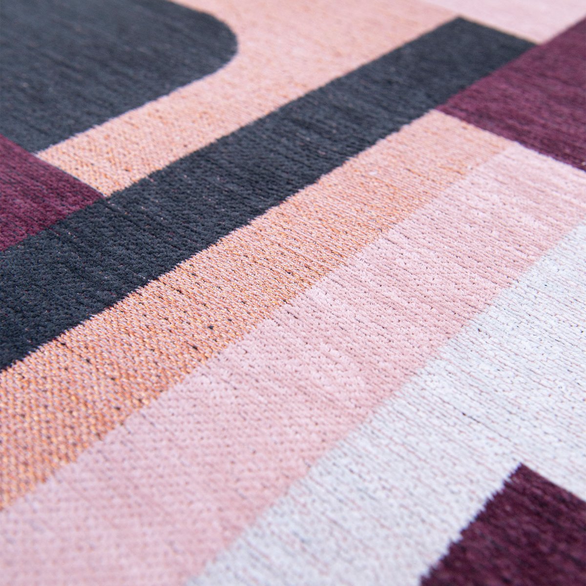 Tapis intérieur/extérieur tissé plat PINK ROCK rose, NOVATREND