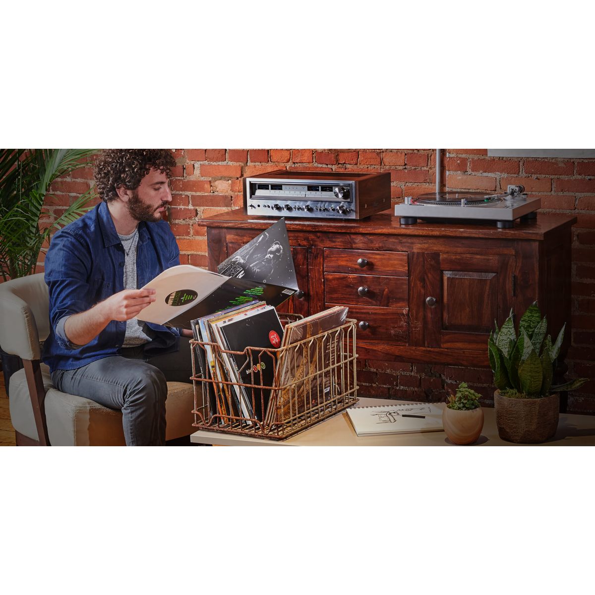 Platine vinyle AT-LP120XUSBSV argent, AUDIO-TECHNICA