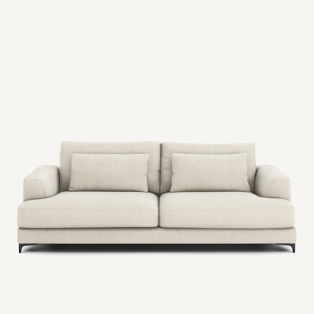 Canapé 4P convertible coton lin, Marsile beige, AM.PM