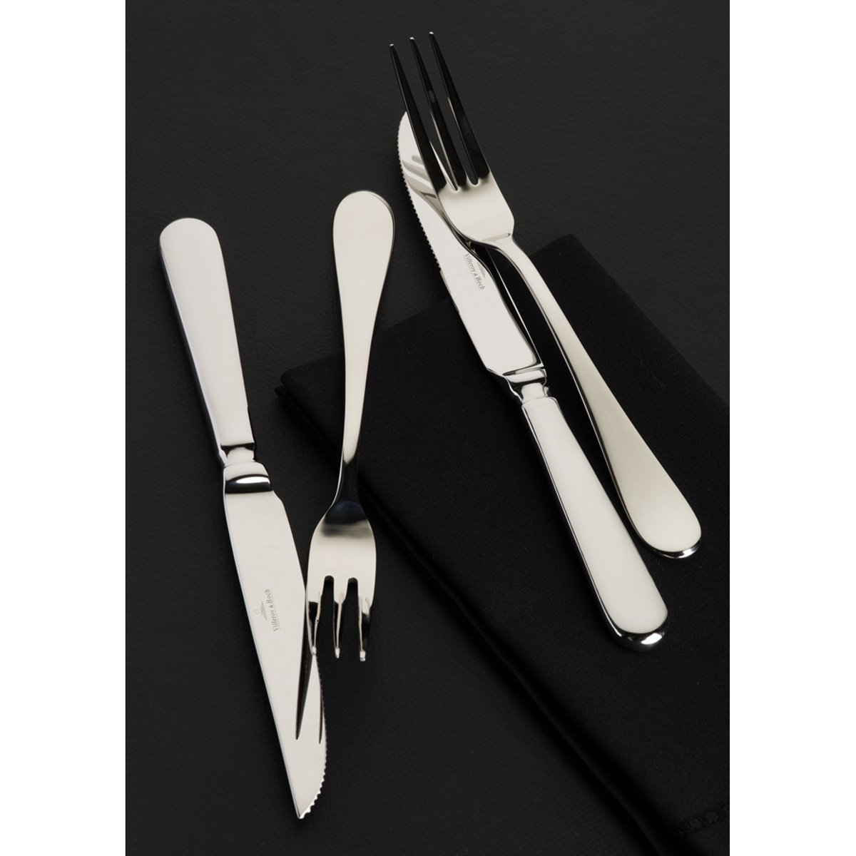 Couverts À Steak Set 12Pcs OSCAR argent/platine, VILLEROY & BOCH