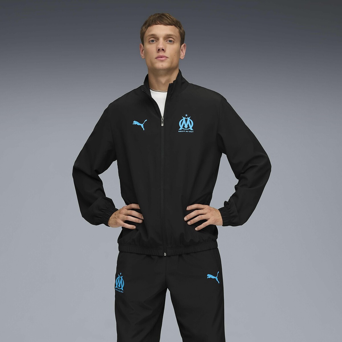 Olympique De Marseille Tracksuit black, PUMA