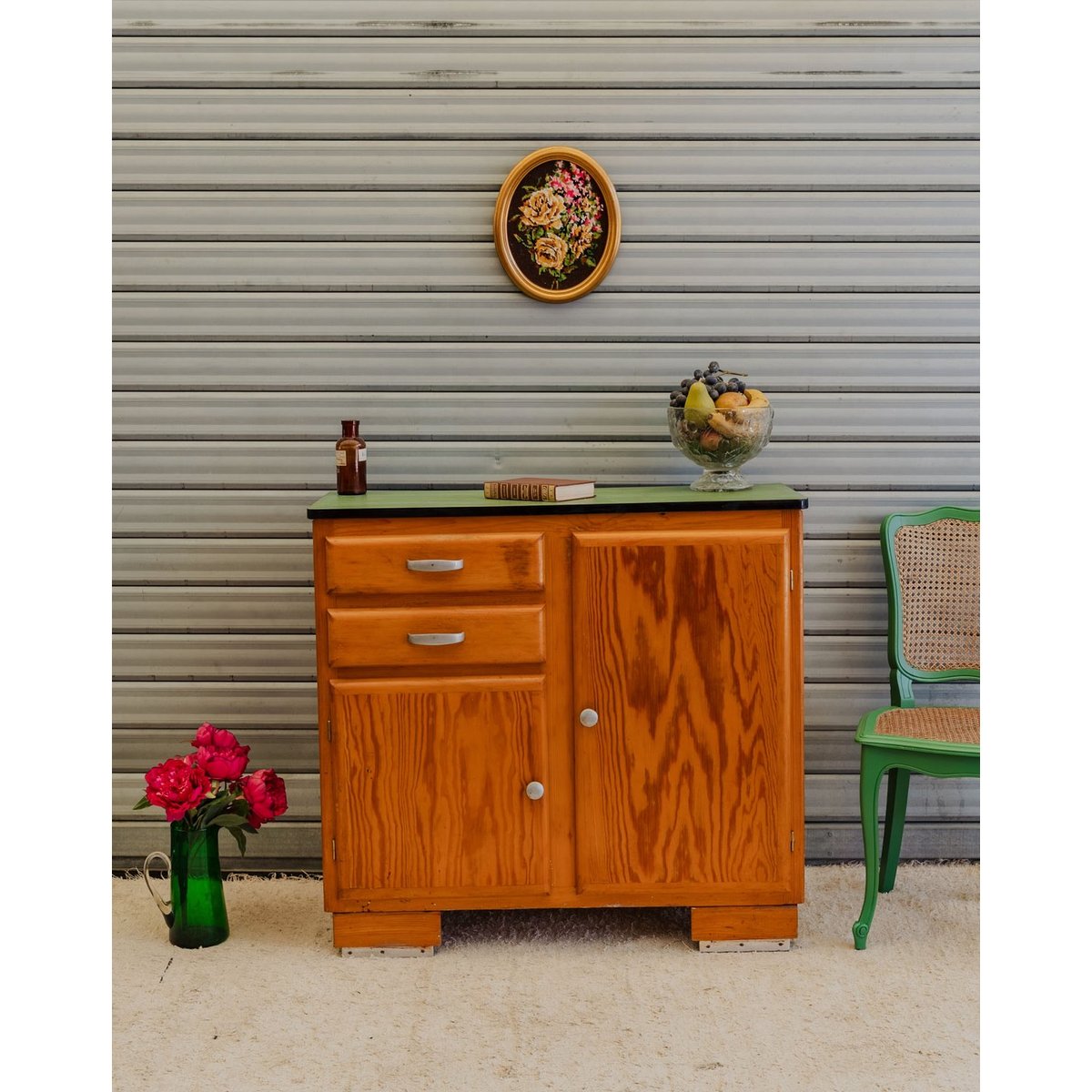 Buffet mado en bois Gilbert N°1910 - Bon état bois foncé, DEBONGOUT