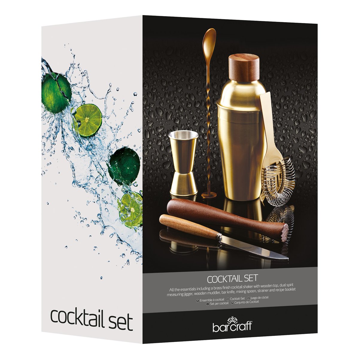 Coffret -  cocktail - 6 pièces couleur unique, BAR CRAFT