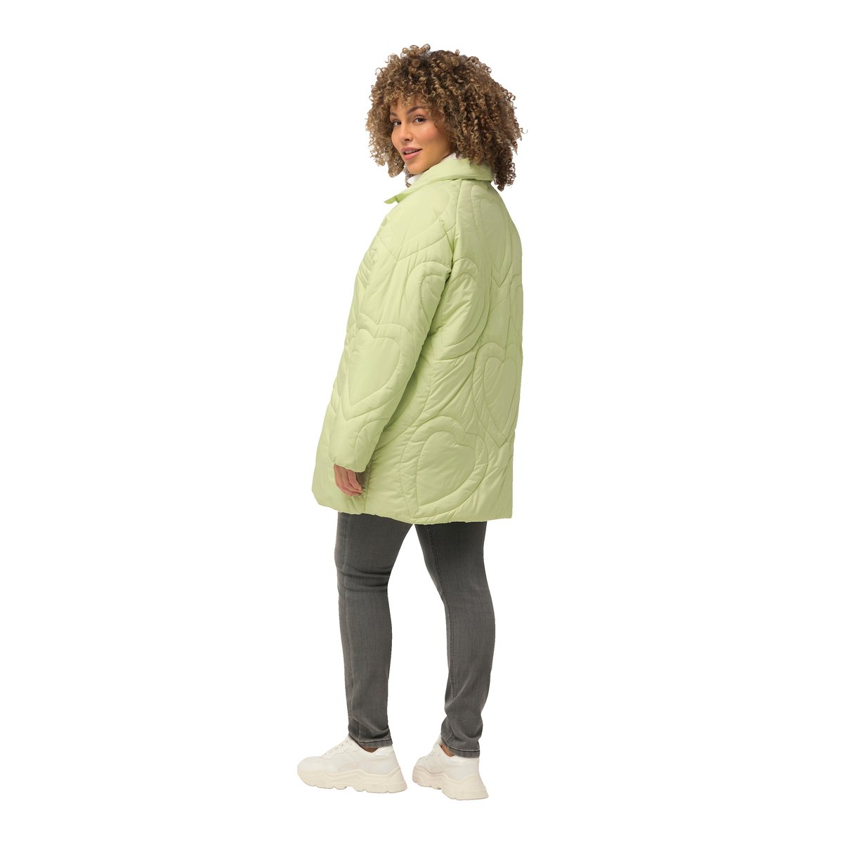 Veste technique matelassée HYPRAR. Motif sauge clair, ULLA POPKEN