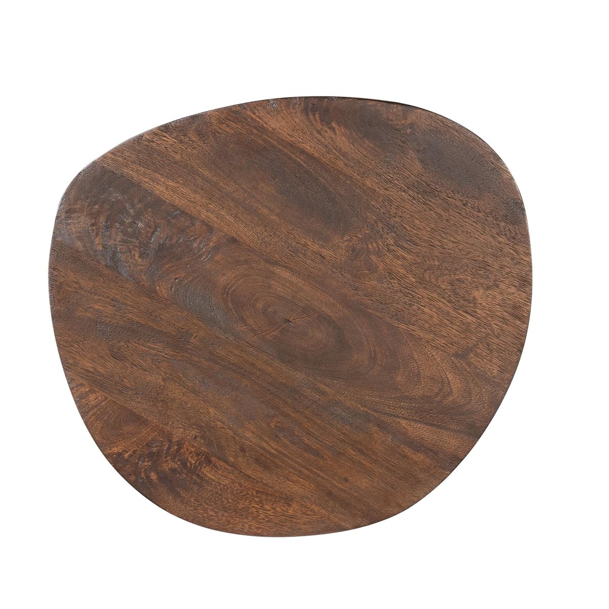 Table basse design organique en bois foncé (lot de 2) ALMA marron, PIER IMPORT