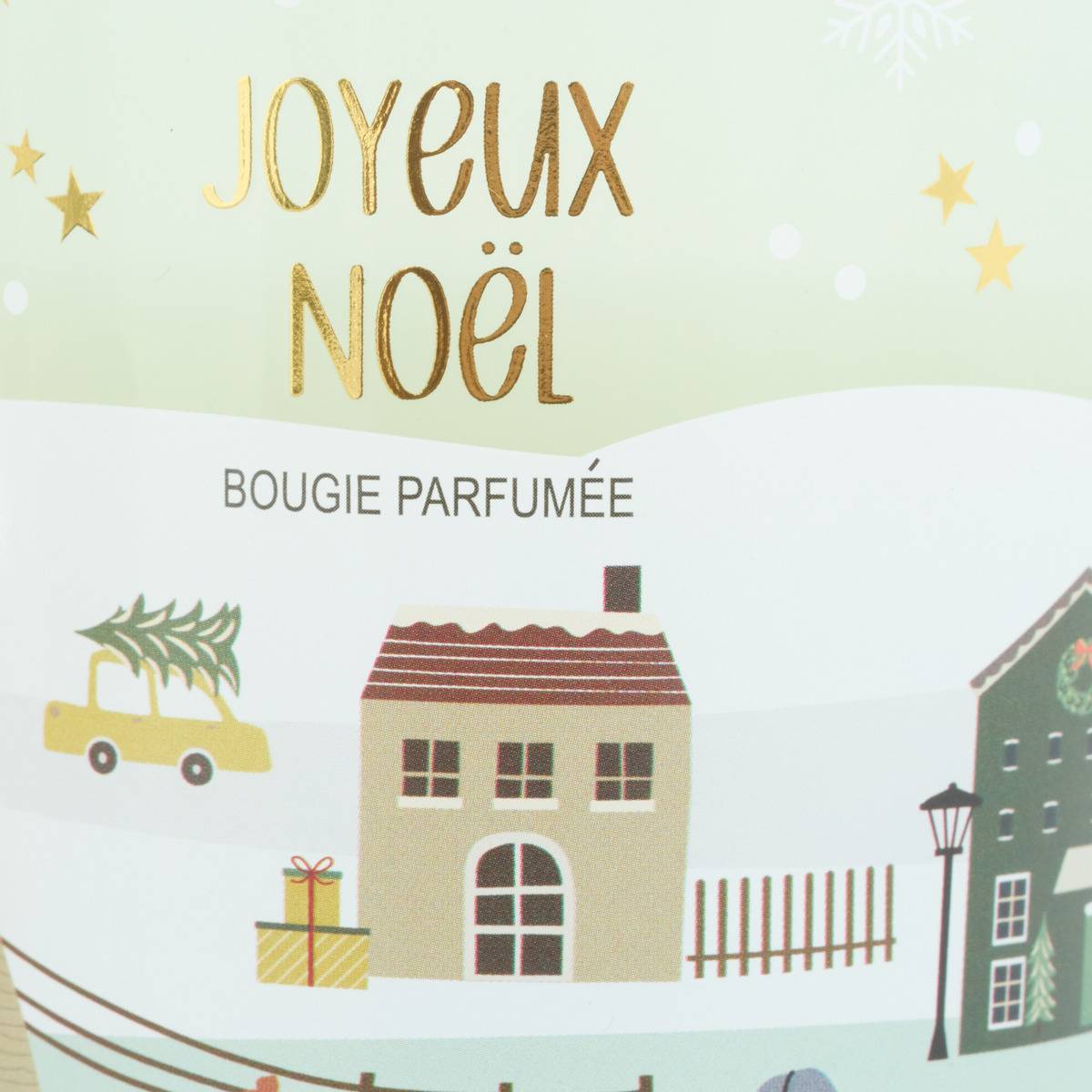 Bougie parfumée Elvi 270 g vert, FEERIC LIGHTS & CHRISTMAS
